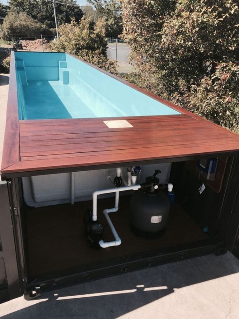 Pool with deck